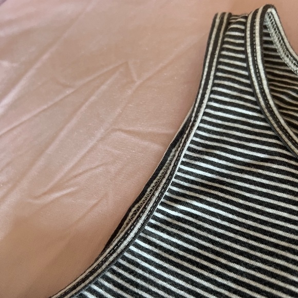 Black & White Striped Basic Tank Top S - Picture 3 of 3